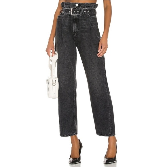 Agolde Denim - Agolde 90s Reworked Straight Leg High Waisted jeans Size 29 black